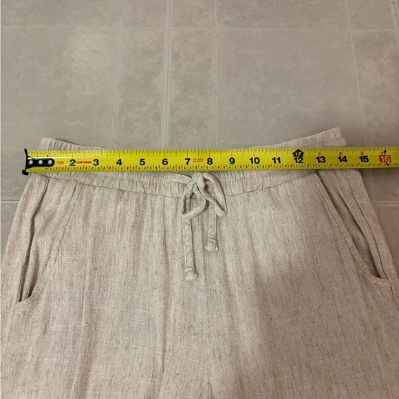 Chic Beige Linen blend Sleeveless Pantsuit - Picture 7 of 13